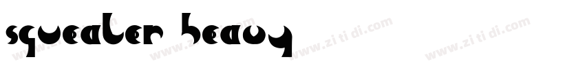 Squealer Heavy字体转换